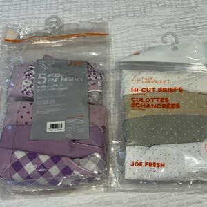 Joe Fresh Ladies’ Bikini/High Cut Briefs Two Packs--8 in total
